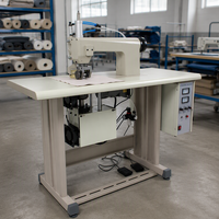 Machine à coudre ultrasonique à faible bruit, point de chaînette à alimentation automatique, commande par pédale pour tissu de dessus de chaussure