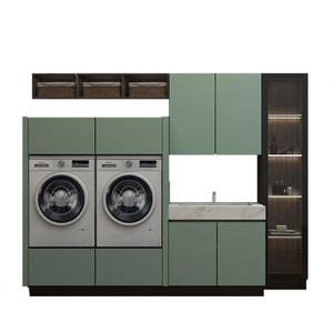 Gabinete de lavandería de <span class=keywords><strong>diseño</strong></span> <span class=keywords><strong>moderno</strong></span> personalizado, <span class=keywords><strong>muebles</strong></span> de almacenamiento de pared de <span class=keywords><strong>baño</strong></span> - Product Image 1