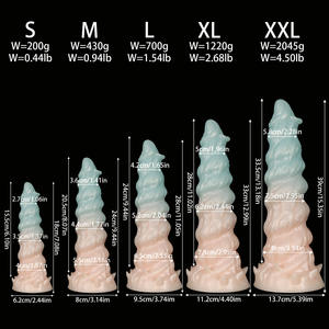 Best-seller Amazon : Plug anal en spirale extra-large, masturbateur pour hommes et femmes, jouet BDSM, jouet de <span class=keywords><strong>fisting</strong></span>, dildo réaliste - Product Image 5