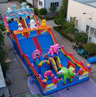 Château gonflable géant de 20*8m, parcours d'obstacles commercial, activités sportives pour enfants, parcours d'obstacles gonflable pour location commerciale