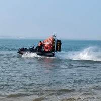 CHEERY Bateau de travail à moteur in-bord, hydravion à fond souple, amphibie, multi-usage, navire de sauvetage d'urgence, capacité de charge de 0,8T