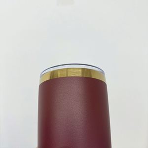 2026 New Style Bulk Green Navy Powder Coated Mirror Gold Plated 20oz Insulated Coffee Travel Mugs Tumbler for Laser Engraving - Product Image 4