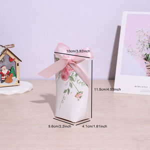 Confezione di caramelle di nozze all'ingrosso souvenir vuoti scatole di carta a buon mercato prezzo bianco scatole di cioccolato per gli ospiti porta confezione regalo - Product Image 2