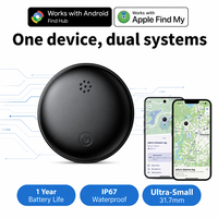 Étiquette intelligente BLE avec batterie CR2032 remplaçable, compatible Apple Find My et Google Find Hub, système double, localisateur d'objets anti-perte pour les voyages