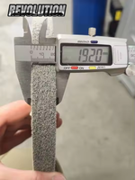 EXL 9S FIN Roue abrasive non tissée convolée 8''x1''x3'' Épaisseur 25mm Prise en charge OEM Outils abrasifs pour le débavurage et la finition générale des métaux