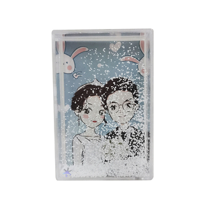 <span class=keywords><strong>2022</strong></span> cadre photo en plastique acrylique pailleté cadre de neige pour mini photos - Product Image 3