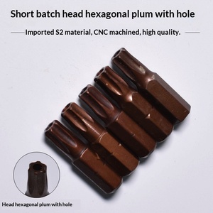 <span class=keywords><strong>Puntas</strong></span> de seguridad Torx con vástago hexagonal de 1/4 de pulgada, acabado cromado, acero, punta de <span class=keywords><strong>destornillador</strong></span> Torx de 1 pulgada, OEM - Product Image 4