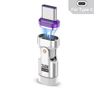 90 Degree <b>USB</b> <b>C</b> <b>Adapter</b> <b>USB</b>-<b>C</b> Male <b>to</b> <b>USB</b>-<b>C</b> Female <b>Adapter</b> 240W Fast Charge for iPhone 17 16 15 Steam Deck Switch, VR, Pad Pro - Product Image 5