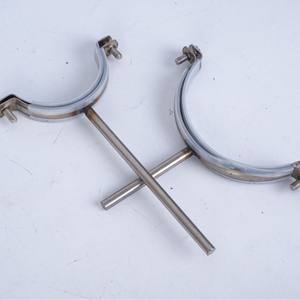 Collier de serrage <span class=keywords><strong>plat</strong></span> en acier inoxydable pour tuyau d'évacuation, support de fixation pour tuyau de drainage, modèle de collier de serrage pour gouttière - Product Image 4