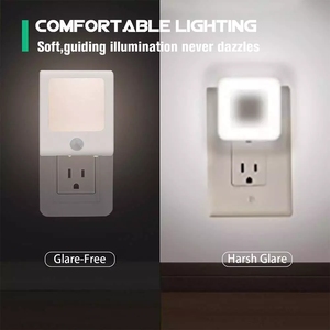 Inducción de movimiento inalámbrica acrílica Dusk to Dawn <span class=keywords><strong>Plug</strong></span> in Wall Base Baby Room <span class=keywords><strong>LED</strong></span> Night <span class=keywords><strong>Light</strong></span> - Product Image 5