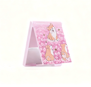 مرآة بلاستيكية بالجملة، مرآة تجميل صغيرة محمولة حديثة، مرآة بلاستيكية مخصصة للدعاية والترويج، هدية للفتيات في عيد الميلاد - Product Image 5