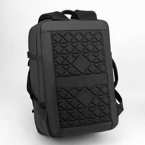 Sac à dos d'affaires de luxe en nylon pour hommes OEM, léger, tendance, imperméable, intelligent, avec port USB, sac à dos pour ordinateur portable avec logo, mochilas - Product Image 4