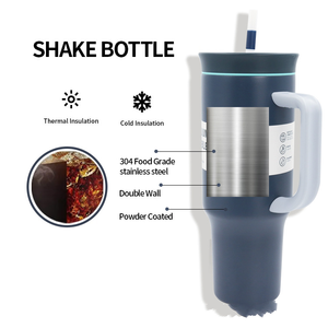 Mới 2 trong 1 rơm uống 40 oz ly ngoài trời phiêu lưu cá nhân logo rò rỉ bằng chứng nắp kim loại 40 oz Cốc Cốc có tay cầm - Product Image 4