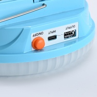Lampe de camping solaire super lumineuse à double température de couleur, rechargeable 5V, grande capacité, pour extérieur, urgence et marché nocturne