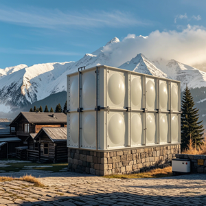 Réservoir d'eau en plastique en fibre de verre FRP GRP, module SMC, réservoirs d'eau potable - Product Image 4