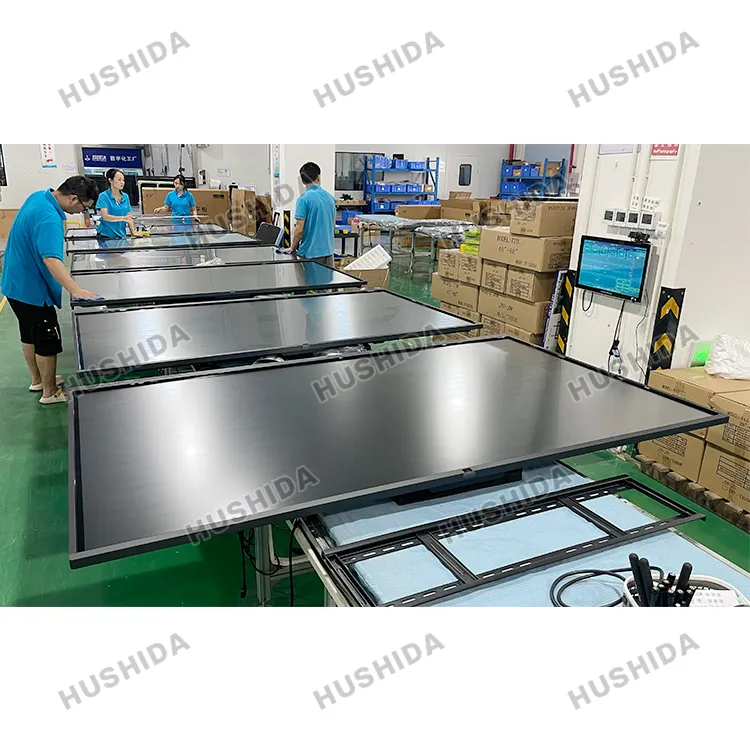 Produsen papan putih interaktif monitor layar sentuh tampilan papan interaktif 75 "86" 100 "4k layar interaktif untuk kantor