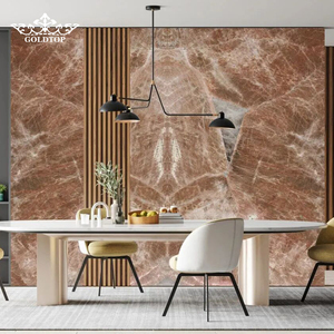 Goldtop <b>Stone</b> Polished Surface Hard and Wear-Resistant Patagonia Brown Quartzite Slabs For Interior Wall Background Decoration - Product Image 2