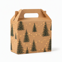Porte-bouteilles et porte-canettes en carton recyclé, thème Noël, écologiques, 4/6 packs, portables