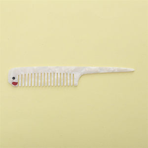 <span class=keywords><strong>Wow</strong></span> Sheila nouveau Style exquis femme peigne à cheveux mince couleur marbre chiot chat girafe forme animale Long acétate peigne à cheveux - Product Image 4