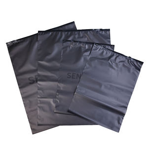 <span class=keywords><strong>Bolsas</strong></span> de PVC/EVA con Cierre <span class=keywords><strong>para</strong></span> Camisetas y Jeans, Diseño Nuevo 2025, Reciclables, Personalizadas, Color Negro Mate Esmerilado, con Impresión de Serigrafía - Product Image 6
