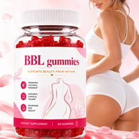 Gummies d'extrait de racine de Maca 5000mg, marque privée OEM, 60 unités, pour l'énergie et l'équilibre hormonal féminin, certifiées Halal et GMP