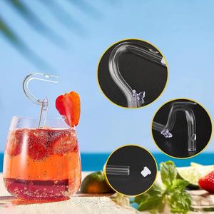 Set sikat pembersih pemutih <span class=keywords><strong>2</strong></span> buah, sedotan minum kaca melengkung Anti Keriput untuk bibir bebas keriput - Product Image 1