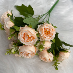 Оптовая продажа: Искусственный цветок «Гипсофила» (5 веток, 10 бутонов) из флокированной ткани для декора интерьера - Product Image 3