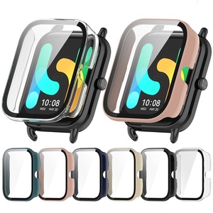 Pour Haylou pour <span class=keywords><strong>RS4</strong></span> Plus LS11/LS12 boîtier de montre intelligente PC + protecteur d'écran en verre trempé couverture complète coques de pare-chocs - Product Image 1