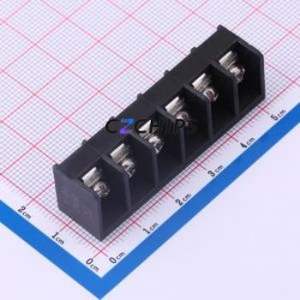 DBT50-8.25-6P-BK-P Barrier Terminal Block P=8.25mm Connector Three Sides 8.25mm 1x6P Edge Pin - Product Image 1