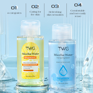 TWG Private Label struccante acqua con testa a pompa detergente per il viso rimuovere il trucco viso/labbra/ciglia tutto in una acqua micellare