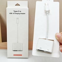 Adaptador USB OTG 2 en 1 para iPhone, Ratón, Teclado, Carga Rápida, Unidad USB, Cámara, Lector de Tarjetas, Conversor de Datos