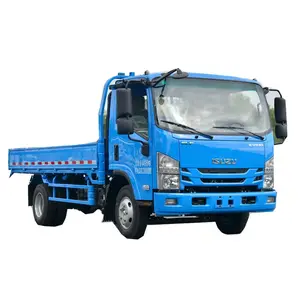 Yeni varış marka ISUZU hafif kargo kamyon 120hp 4x2 sütun plaka kamyon Euro VI satılık