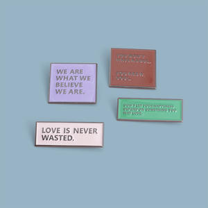 ชุดหมุดเคลือบสำหรับงานฝีมือโลหะตัวอักษรแบบมินิมอล - Product Image 3