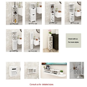 White Toilet Paper Storage Stand <strong>Thin</strong> Toilet Vanity <strong>Cabinet</strong> Small <strong>Bathroom</strong> Storage Corner Floor <strong>Cabinet</strong> - Product Image 6