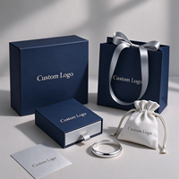 Coffret de luxe personnalisé avec logo, boîte à tiroir, poignée, ruban, sac cadeau en papier, boîte à bijoux en carton pour collier, boucles d'oreilles, bracelet