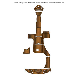 Suelo de EVA tipo teca para exteriores, moderno, para terrazas, Chaparral 256 SSX 2008, muy vendido, para yates y embarcaciones, fácil instalación con sistema de clic - Product Image 3