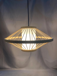 Hand Woven Bamboo Rattan Pendant Light Adjustable Boho Chandelier Dining Room <b>Ceiling</b> Lamp Home <b>Decor</b> - Product Image 2