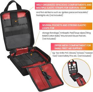 Bolsa de Primeros Auxilios Portátil para Exteriores con Correa para el Hombro, Uso Manual, Certificación CE, para el Hogar y Viajes - Product Image 4
