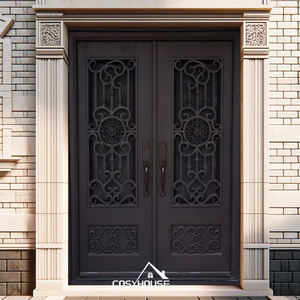 <span class=keywords><strong>Vendita</strong></span> calda <span class=keywords><strong>in</strong></span> Europa classico ferro anteriore doppia porta design estetica <span class=keywords><strong>in</strong></span> ferro porte per la tua casa porte coloniali <span class=keywords><strong>in</strong></span> ferro - Product Image 4
