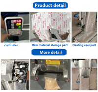 Machine d'emballage automatique de sachets pour granulés de sucre, sel, maïs soufflé, céréales, aliments pour poissons, sachets de sucre, sachets de nourriture pour poissons, machine de scellage