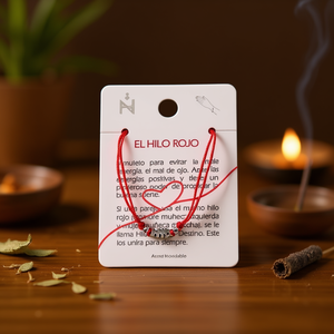 Pulsera de acero inoxidable El Hilo Rojo, amuleto de hilo rojo hecho a mano para la suerte y protección, 12 piezas - Product Image 3
