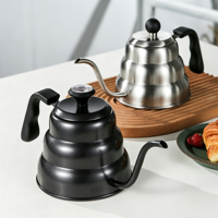 Bouilloire à café en acier inoxydable Cloud  Pot à café en forme de tasse, résistant à la chaleur, avec thermomètre, cadeau pour la maison
