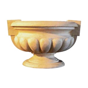Decoración de sensación de <span class=keywords><strong>piedra</strong></span> de imitación rústica, jardinera de jardín, <span class=keywords><strong>jardineras</strong></span> de <span class=keywords><strong>piedra</strong></span> fundida antiguas gigantes - Product Image 1