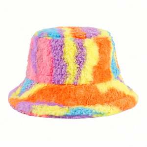 Chapeaux en fourrure épais pour femmes, style pêcheur, printemps/été, avec broderie 3D, décontractés pour le voyage, vente en gros - Product Image 5