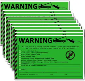 Parking Violation Stickers Hard to Remove No Parking Stickers Super Sticky Warning Stickers for Towing Parked Cars