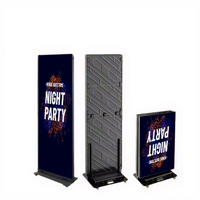 Écran d'affichage LED portable et pliable pour intérieur, modules GOB P1.2-P2.0 pour centre commercial, salon professionnel, magasin, studio, publicité