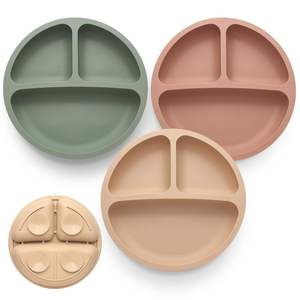 Silicon Bibs Top Seller Food Grade Silicone Suction <b>Plate</b> for Children and Baby Dining Platter for Toddlers Anti Slip - Product Image 1