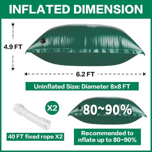 Nueva Piscina Inflable de PVC Personalizable, Cuadrada, Verde, Super Gruesa, Resistente al Frío, para Invierno - Product Image 4
