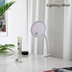 Gương trang điểm LED với kẹp ánh sáng cho ký túc xá sinh viên, sạc, lấp đầy ánh sáng, gương phóng đại, văn phòng máy tính để bàn - Product Image 3