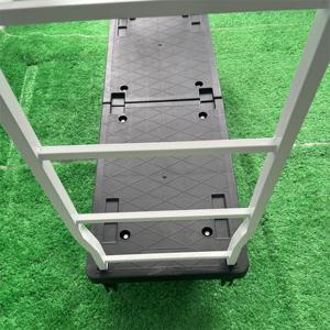 Carro de Plataforma Industrial Ligero de Acero con Seis Ruedas para Almacenamiento en Almacén, Tipo U-Boat, con Capacidad de 400 kg, OEM en Venta - Product Image 5